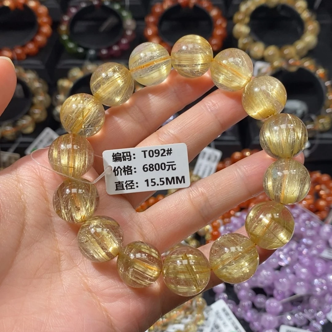 发晶手链未镶嵌T092# 15.5mm