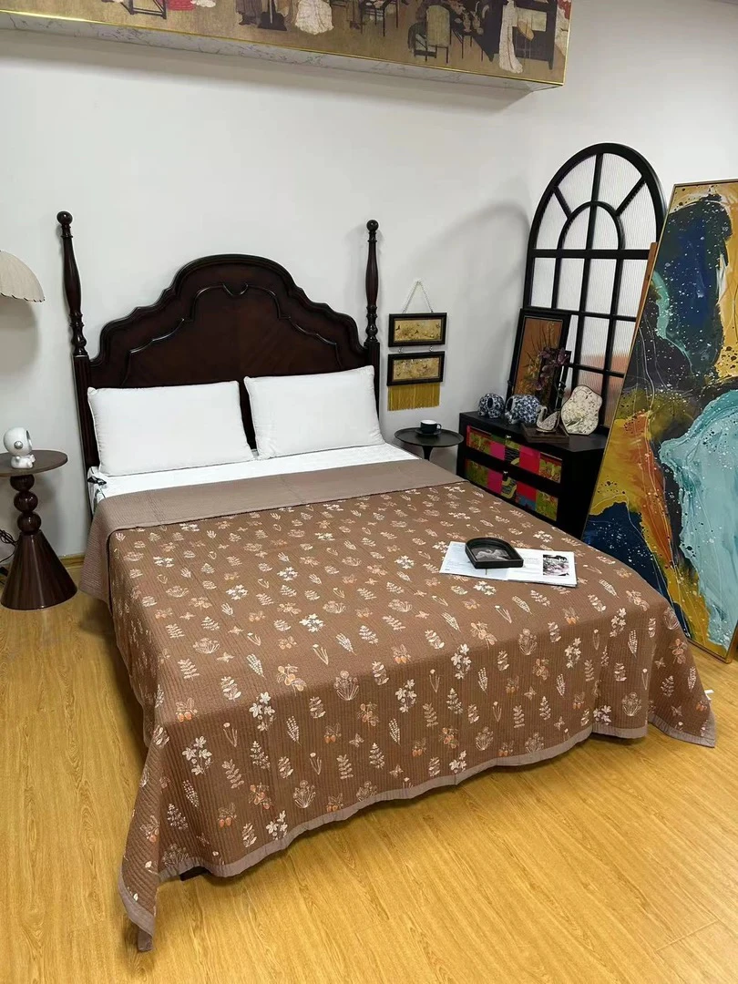 JRX双层纱双面可用单人床盖150*200微瑕～C610