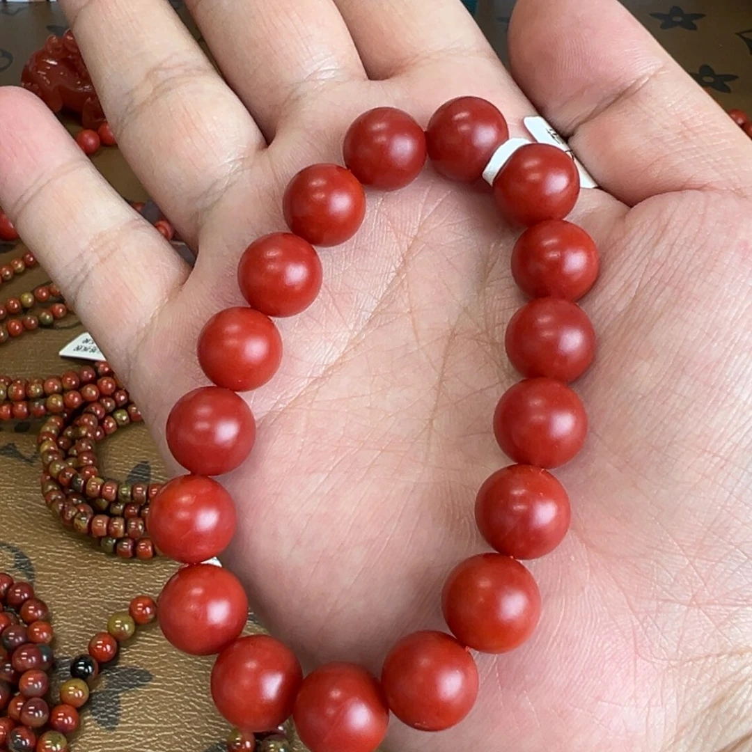 花***姐南红玛瑙未镶嵌手串