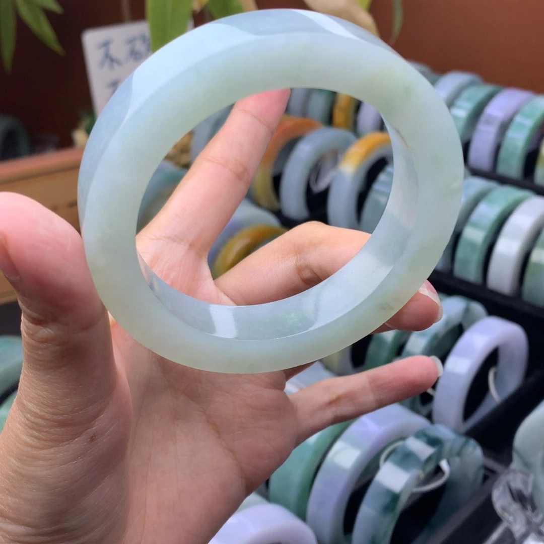 未镶嵌定制手镯定制翡翠定制55-58