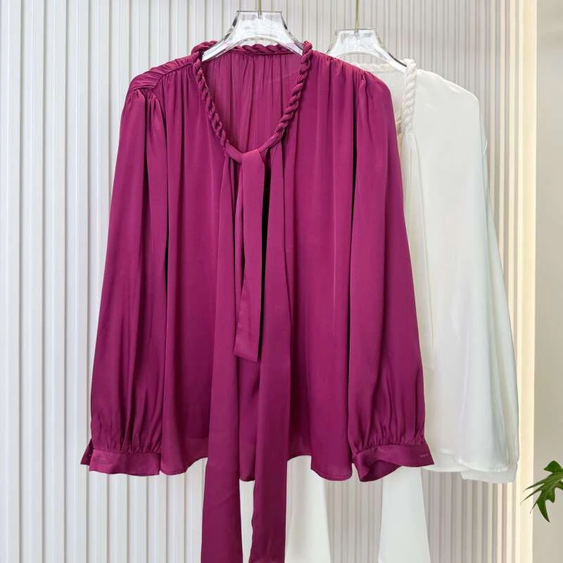 桑蚕丝长袖衬衣5139