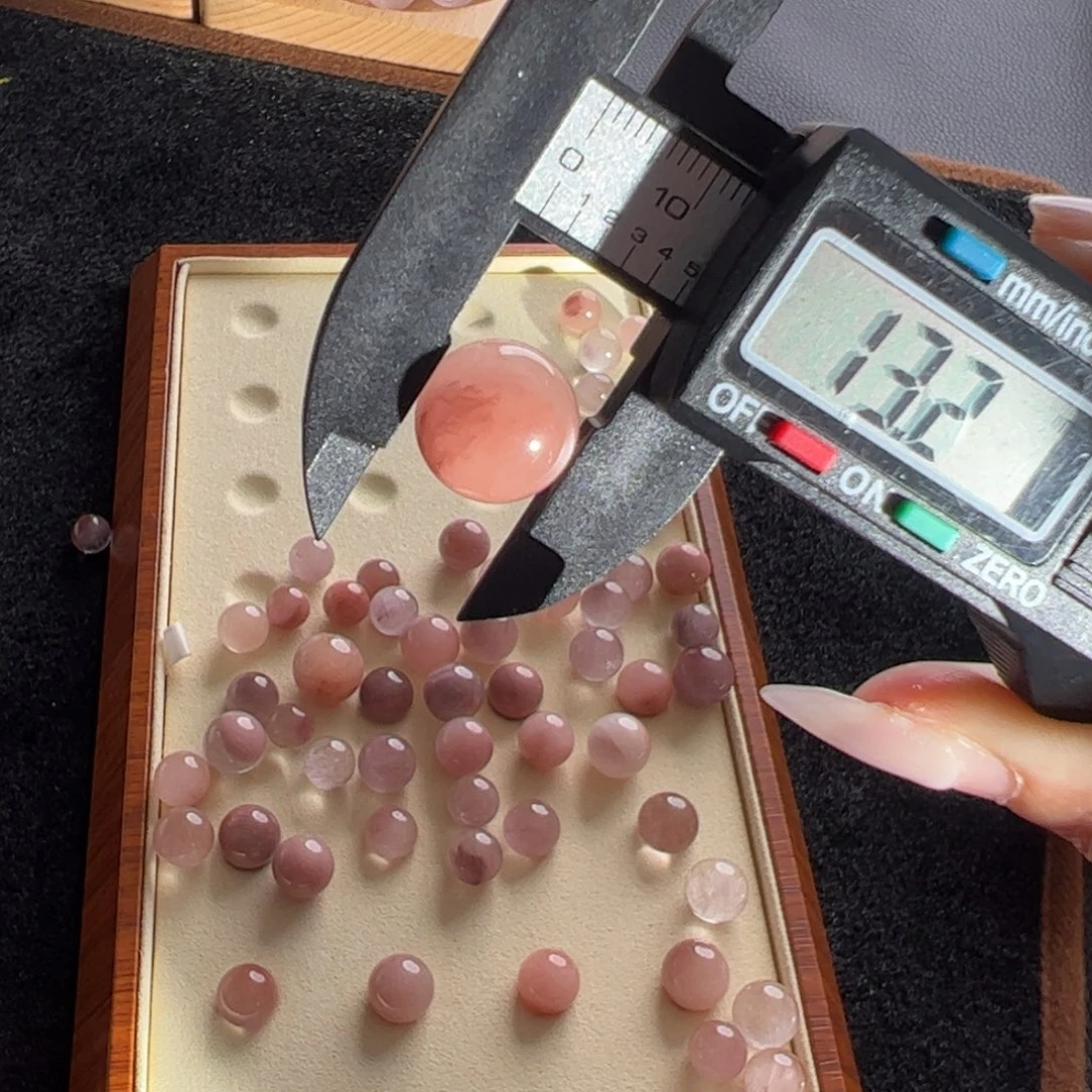 ༺***༻未镶嵌水晶手链13.2m定制通孔不退不换