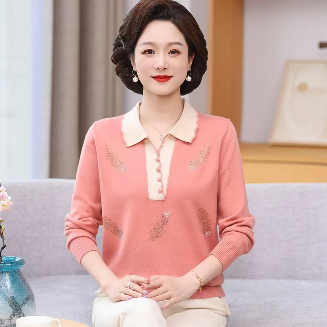 芬姐服饰【100-199】时尚妈妈装春秋百搭减龄宽松女士绣花