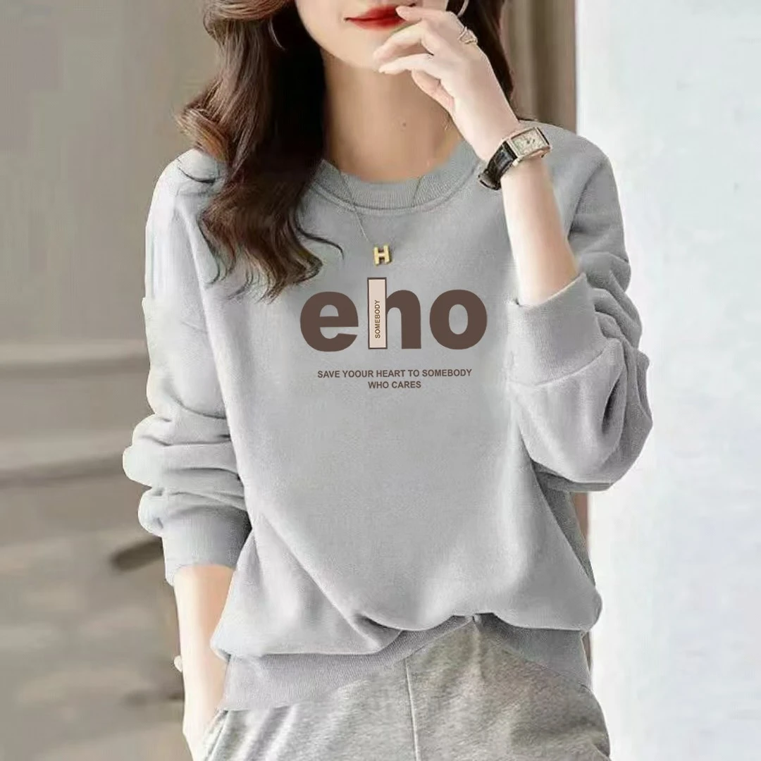 卫衣男女同款秋冬装纯棉圆领卫衣上衣韩系服装秋时尚百搭圆领打底