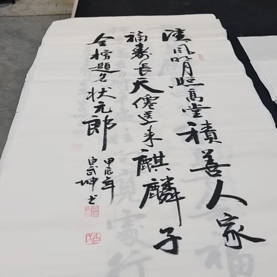 翰墨白武坤老师作品一副