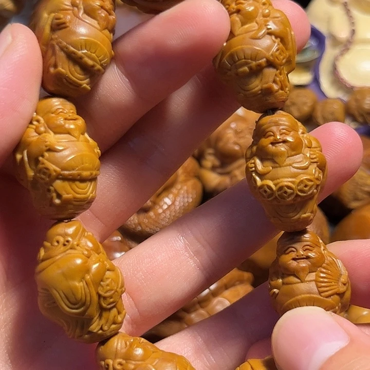 橄榄核手串/手链站立财神