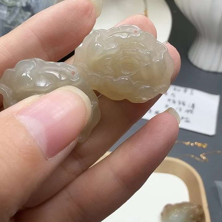 颈饰银S925镶嵌和田玉60