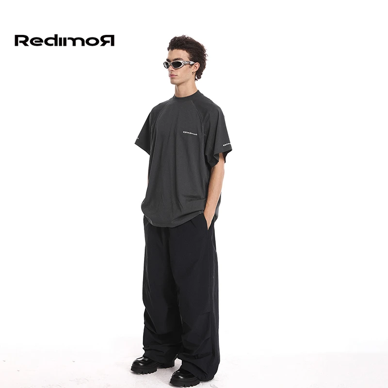 【HRG清仓】REDIMOR 美式高街休闲百搭时尚运功插肩袖T恤251RB1009