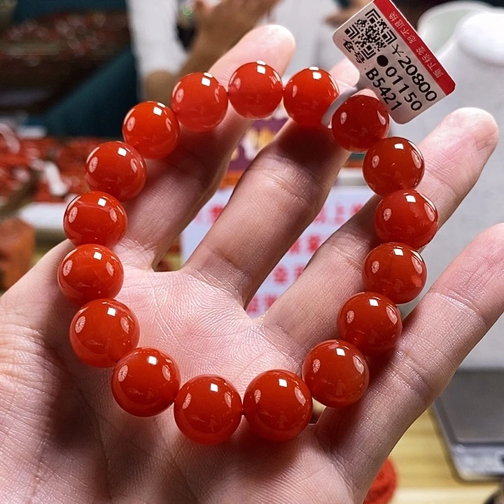 未镶嵌典藏   12mm   多样性发一南红玛瑙