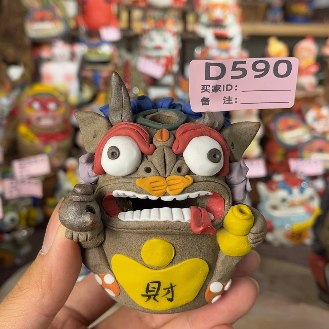 泥塑纯手工茶宠摆件