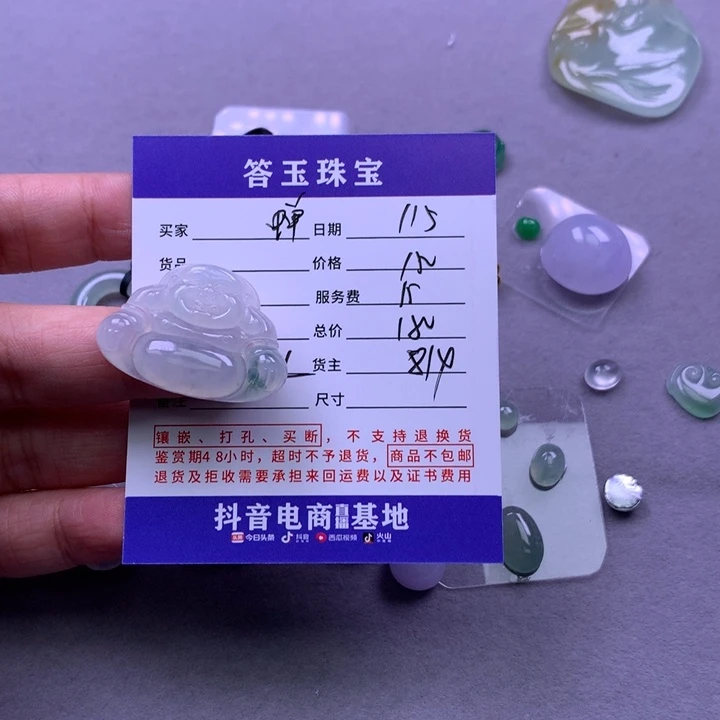 颈饰未镶嵌翡翠蝉