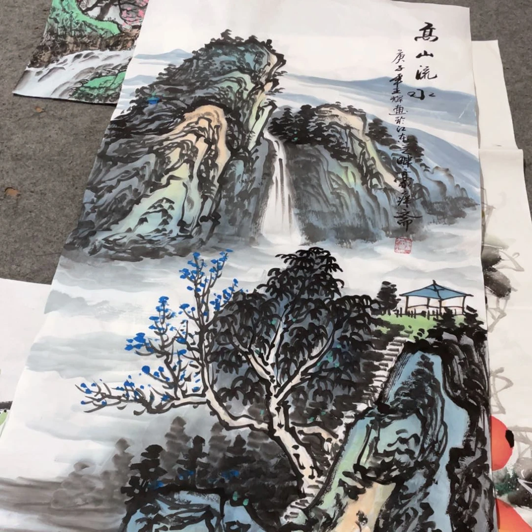 国画国画作品画心一张