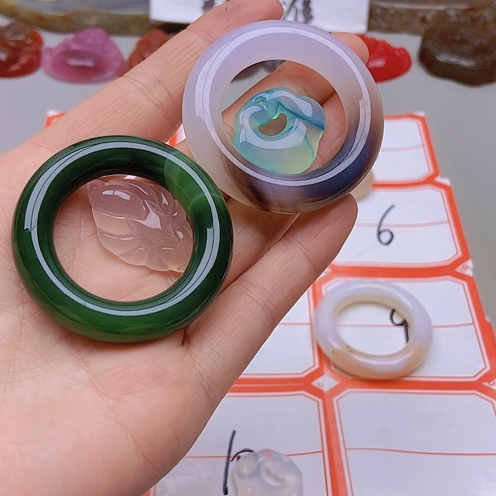 【闪购商品】未镶嵌玛瑙/玉髓珠宝半成品大*翁