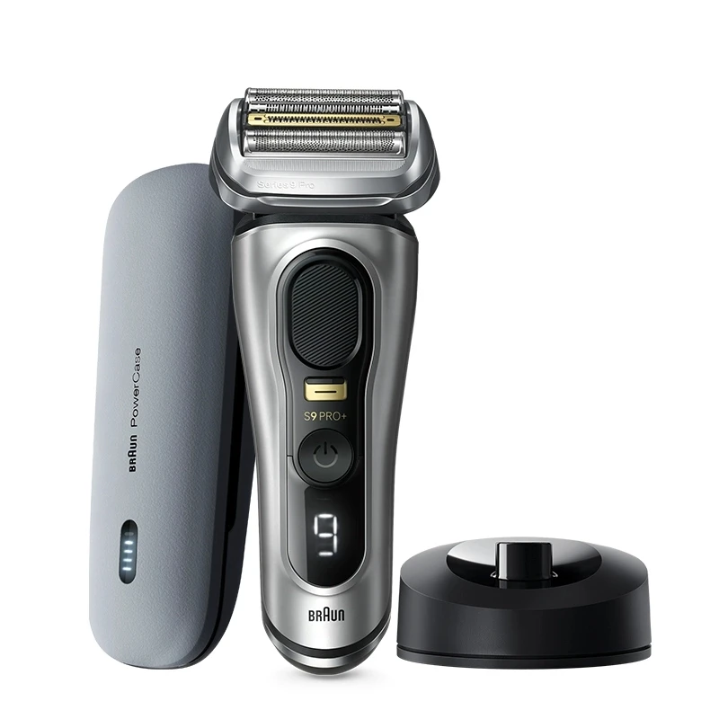 博朗新9系巅峰版9627S电动剃须刀便捷水洗刮胡刀送礼配无线充电盒