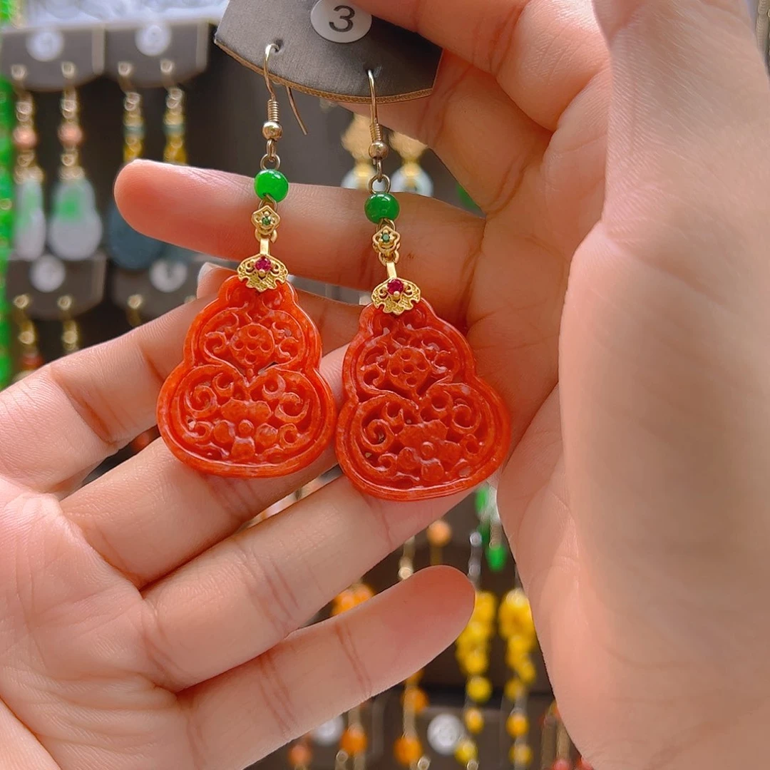 翡翠合金耳饰ป****翡翠