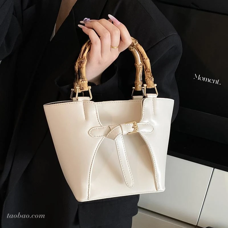 时尚小众包包女2025新款春夏季百搭斜挎包高级感手提包水桶包xw