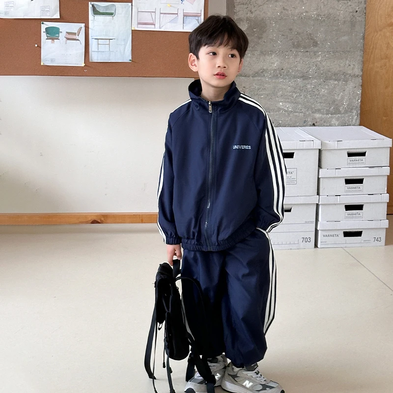 儿童秋装男童运动套装春秋季2025新款中大童小学生校服运动会衣服