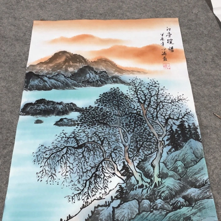 国画国画作品画心一张