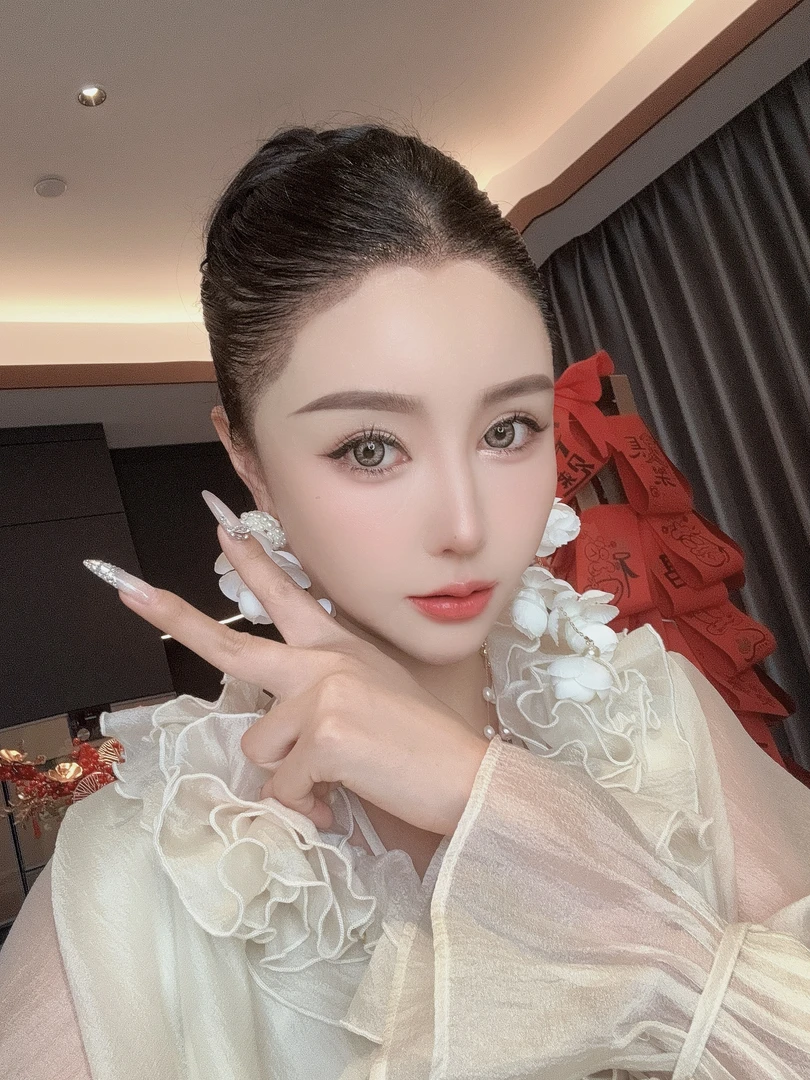 非金属仿珍珠耳饰 DOUWU【花朵女神】花朵珠珠耳环 RH13283