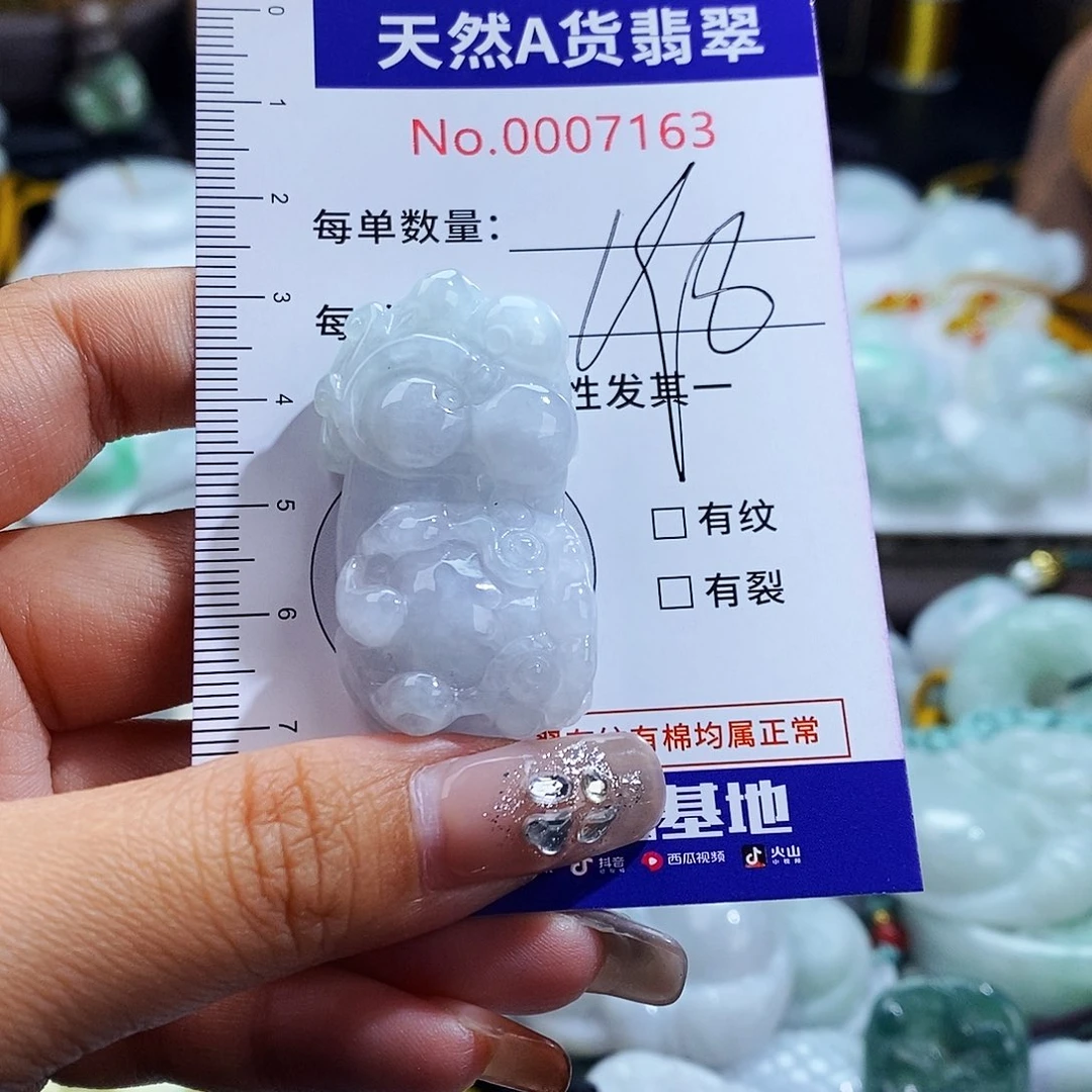 翡翠未镶嵌毛衣链7163