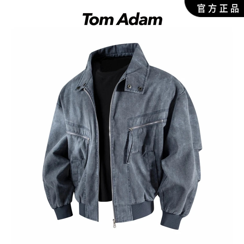 TOMADAM潮牌工装夹克男士复古解构美式潮牌2025年秋冬新款外套