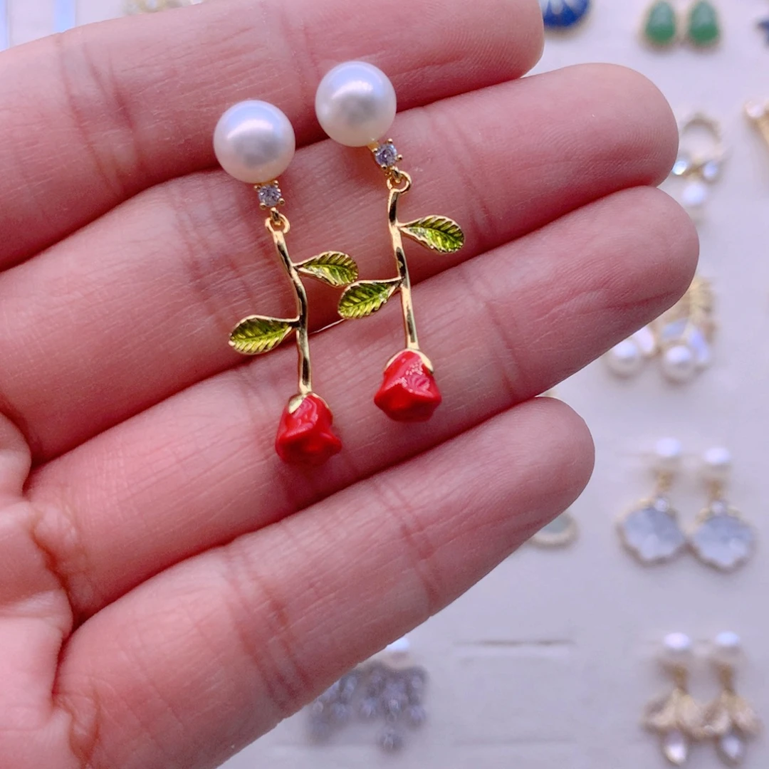 耳饰淡水珍珠合金