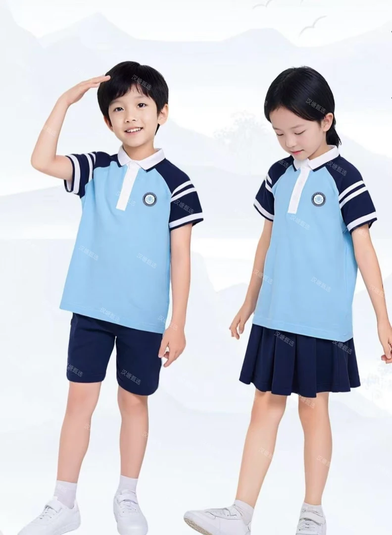 九江统一套装校服夏款幼儿园小学初中高中校服