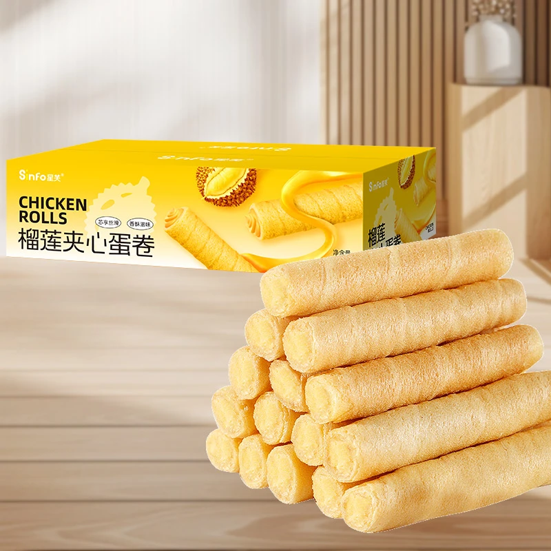 榴莲夹心蛋卷200g