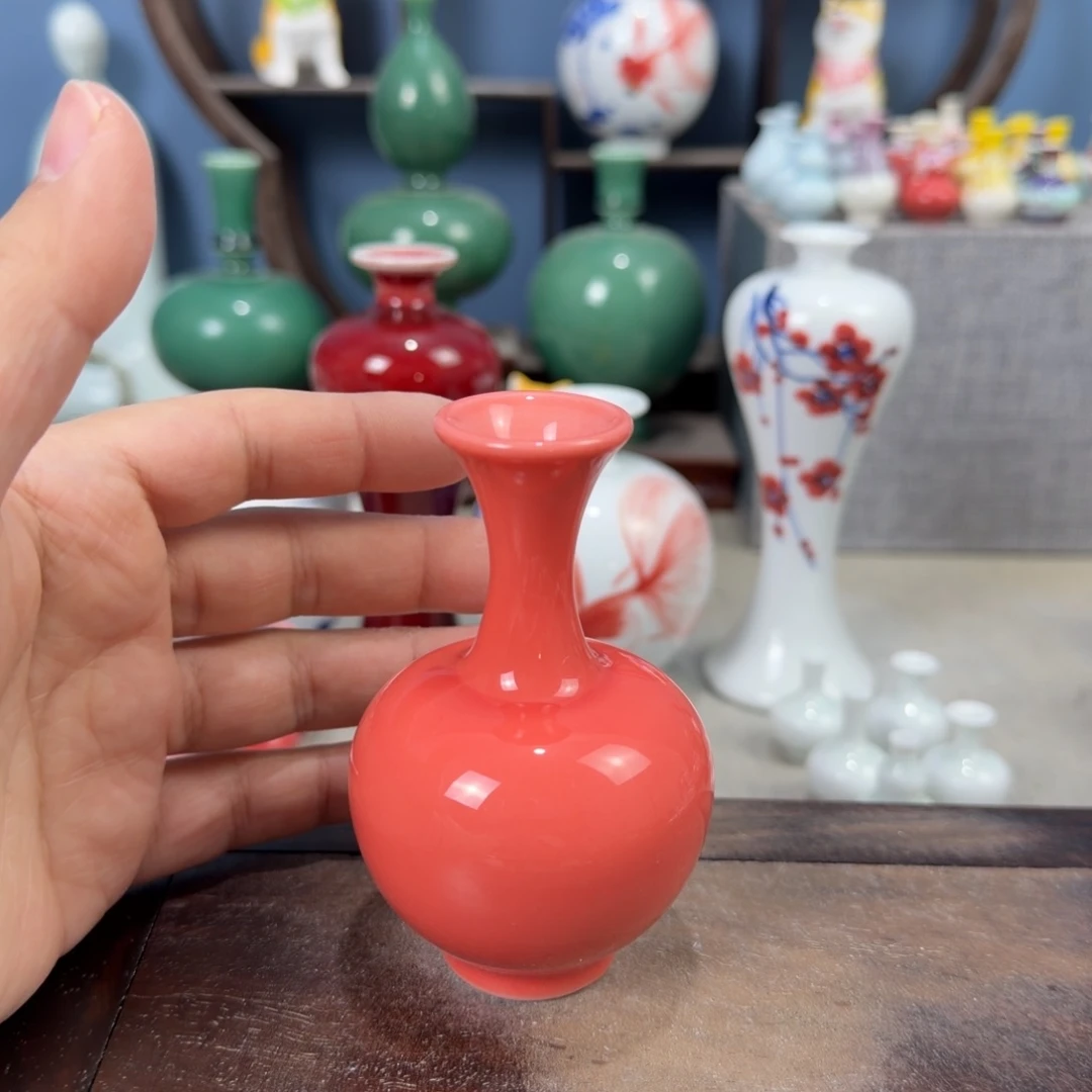 陶瓷手工小花器摆件