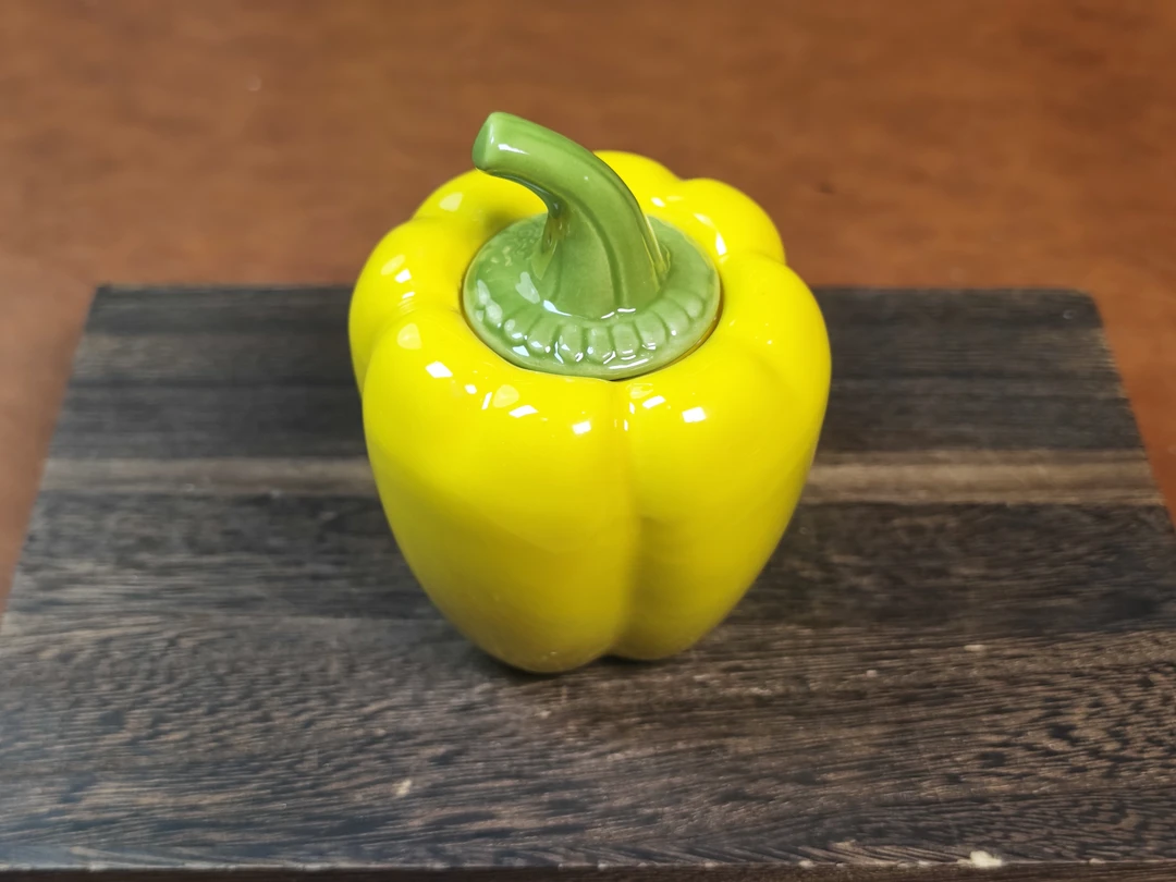 黄辣椒陶瓷茶叶罐创意黄色1376