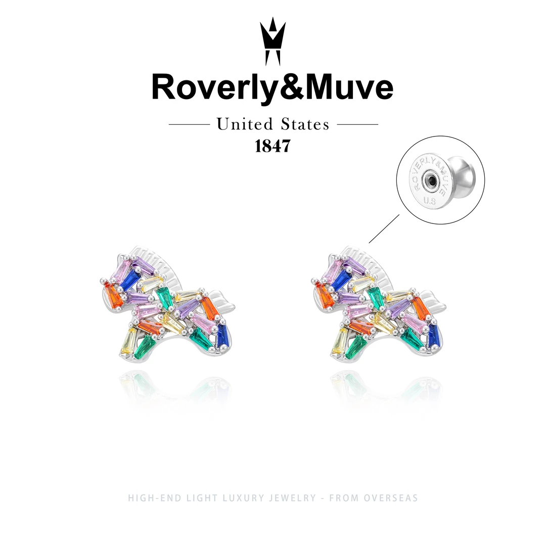 【霓彩小马】Roverly&Muve灵动感多巴胺小马耳钉F5393