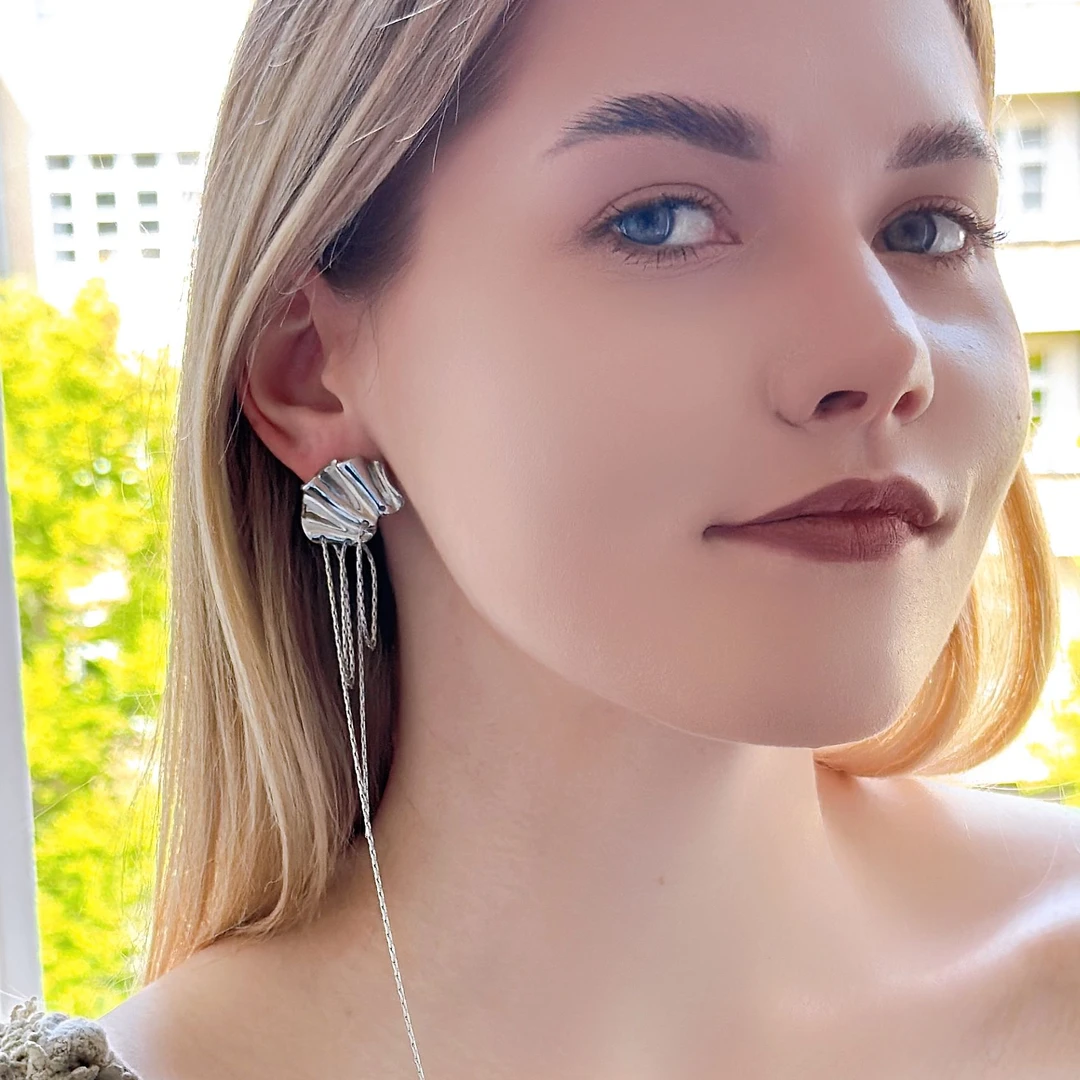 合金耳饰 Special【宠爱专属】【预售7/26】时尚耳饰耳钉 贝拉的镜子