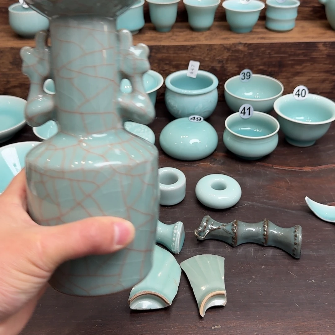 龙泉窑青瓷南宋老釉福利