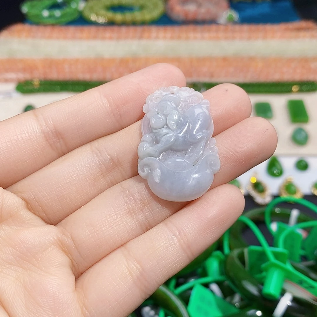 翡翠未镶嵌吊坠(不含链)翡翠a货生肖