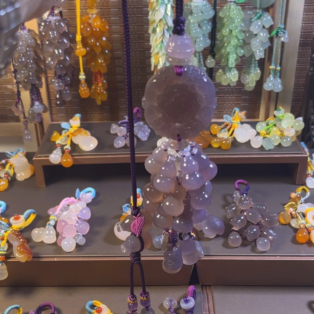 玛瑙/玉髓手机挂件未镶嵌