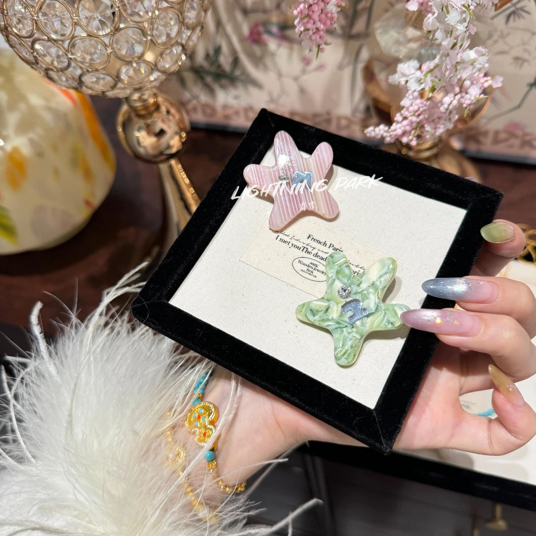 【霹雳配饰公园】春夏彩色百搭多巴胺刘海星星发夹