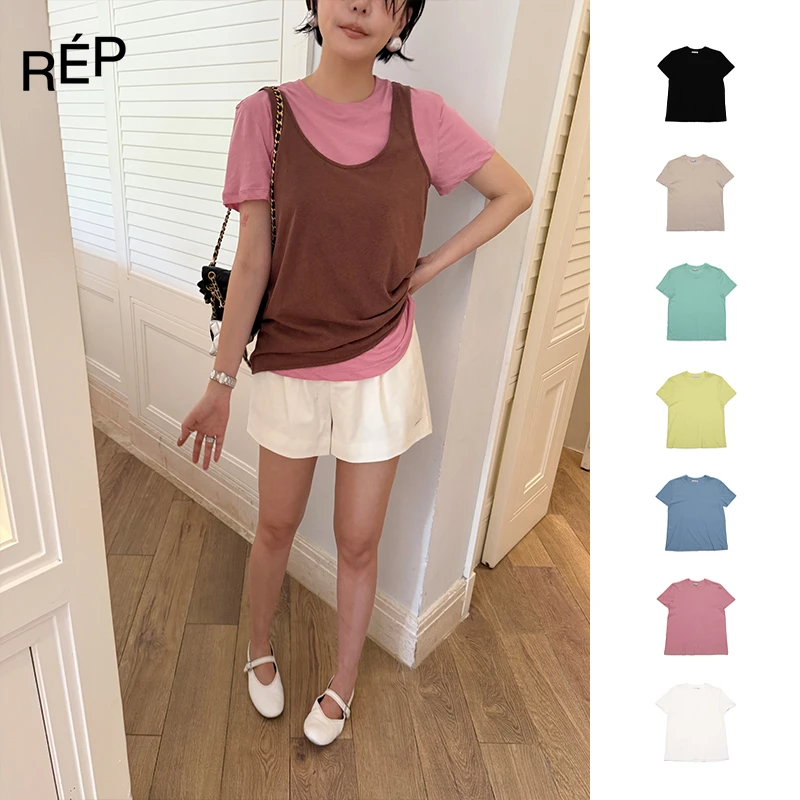 REP-Aether haze设计师黑/蓝/绿/粉/红/白/黄短袖T 25APR HOLIDAY