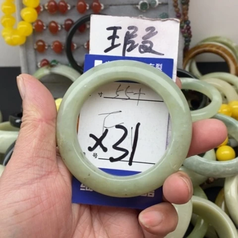 未镶嵌蛇纹石玉手镯