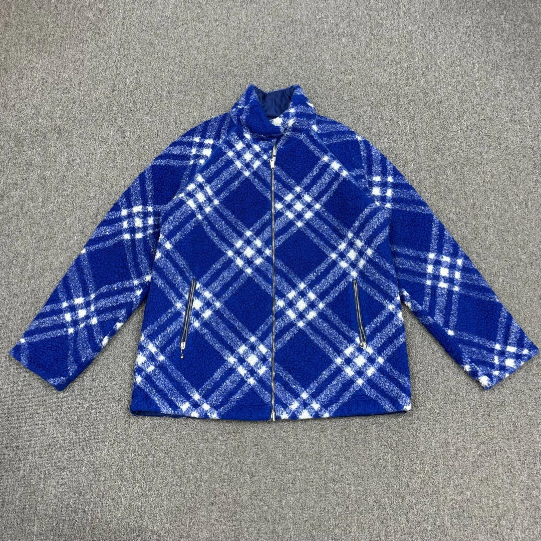 99新 BURBERRY/博柏利 17561758 格纹泰迪双面穿夹克 50码99新