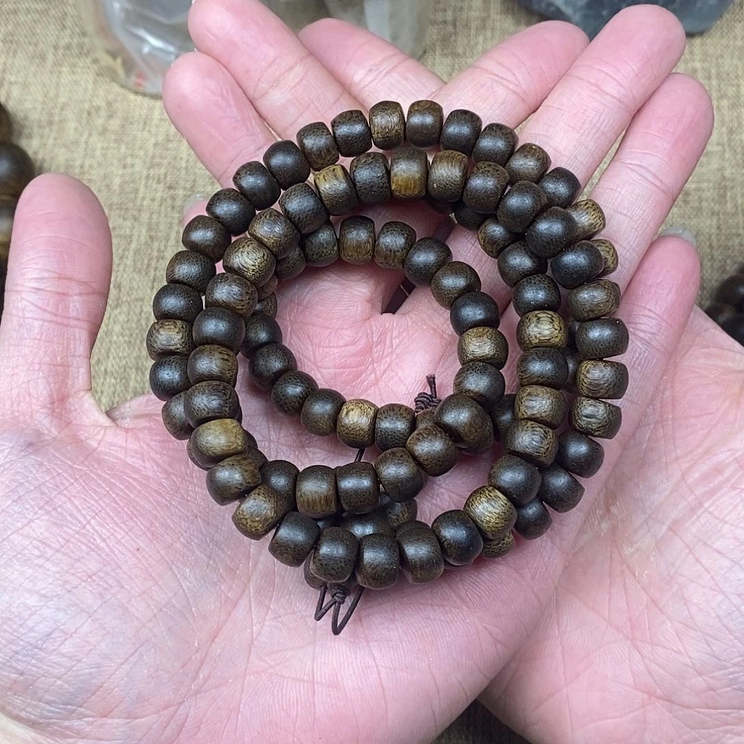 沉香手串李**来越南芽庄白棋楠108颗