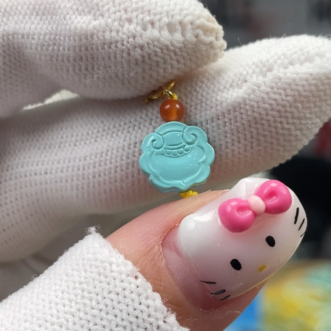 绿松石未镶嵌挂件