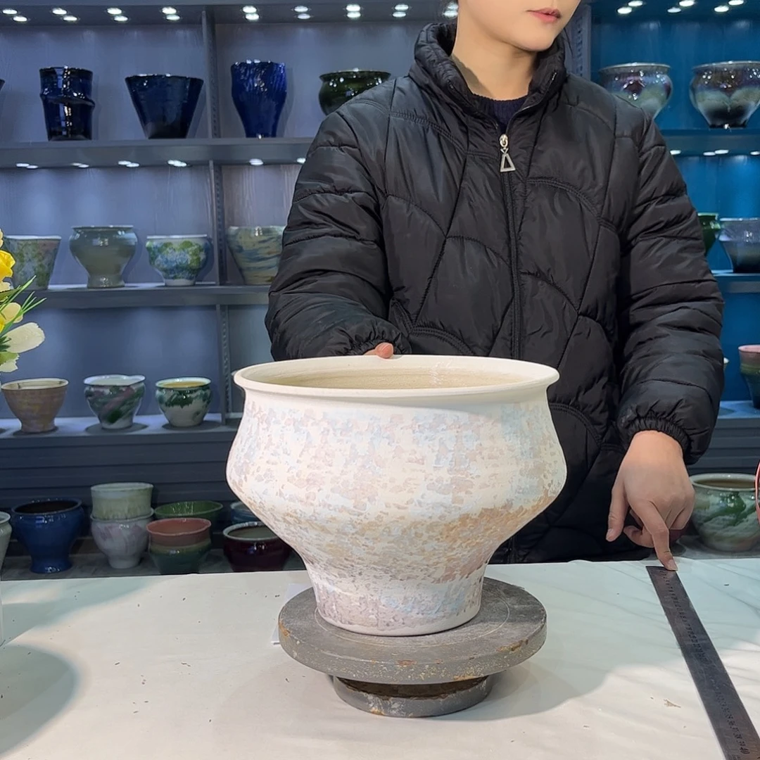 陶摆件景德镇陶瓷花盆