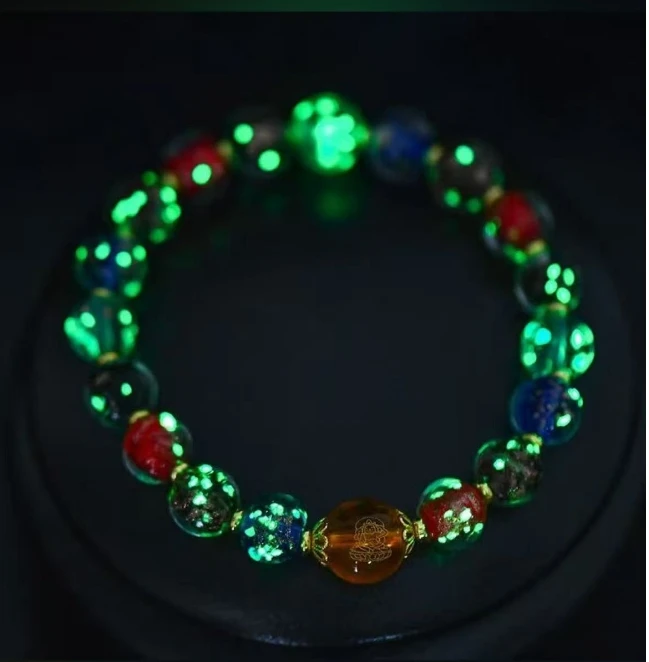 饰品琉璃夜光五路财爷手涟