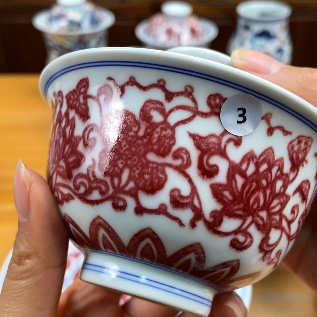 手绘现代茶具非古董