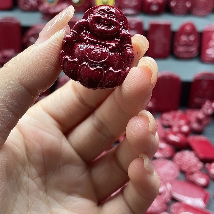 天然辰砂朱砂吊坠
