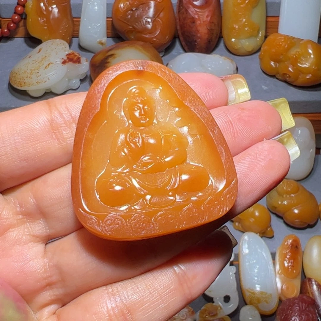 和田玉未镶嵌颈饰~*~