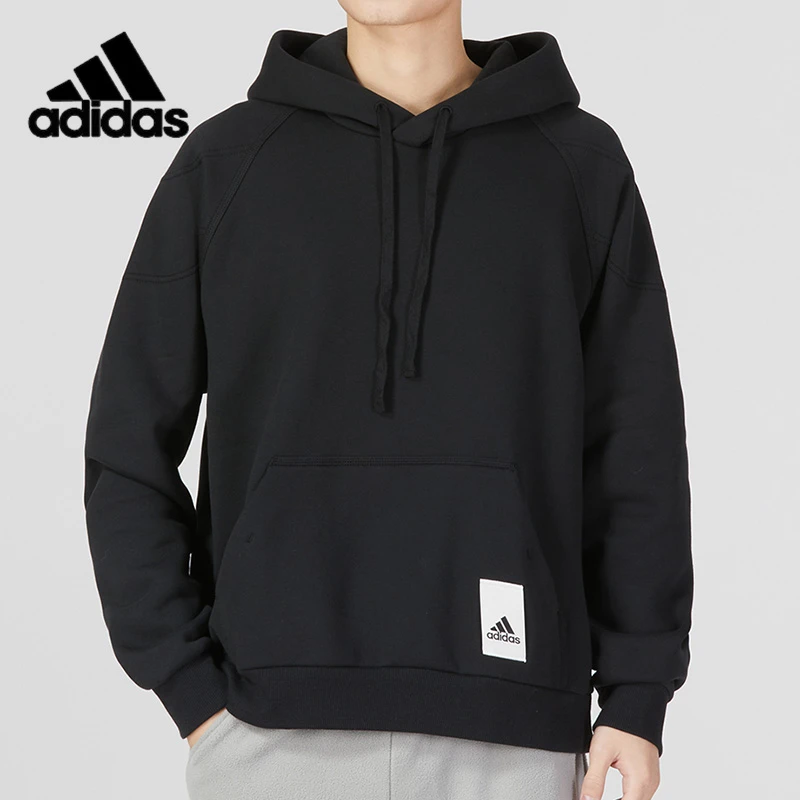 adidas/阿迪达斯休闲宽松加绒连帽运动休闲卫衣冬季款男士套头衫