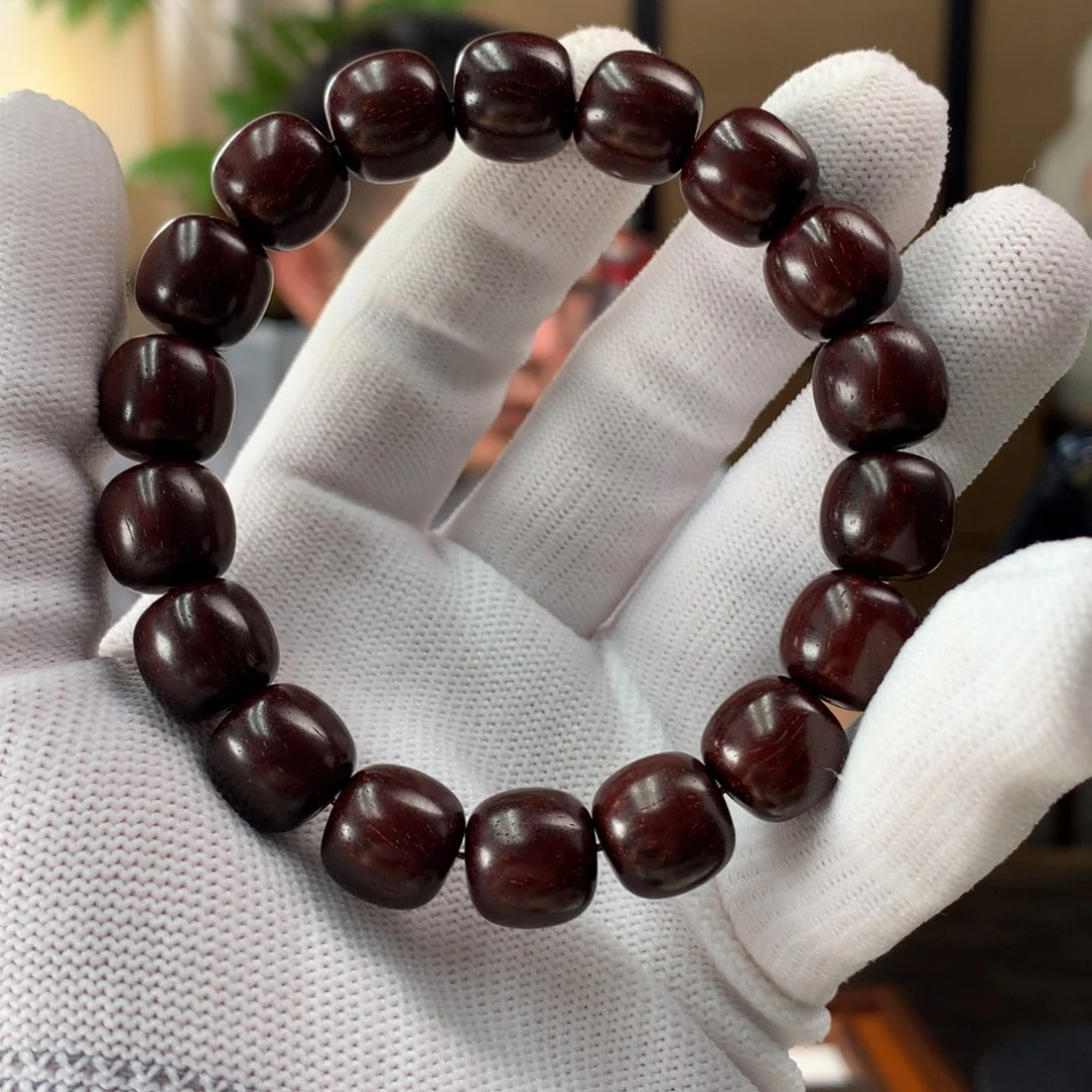 小叶紫檀手串/手链11.5/12mm纯手工打磨
