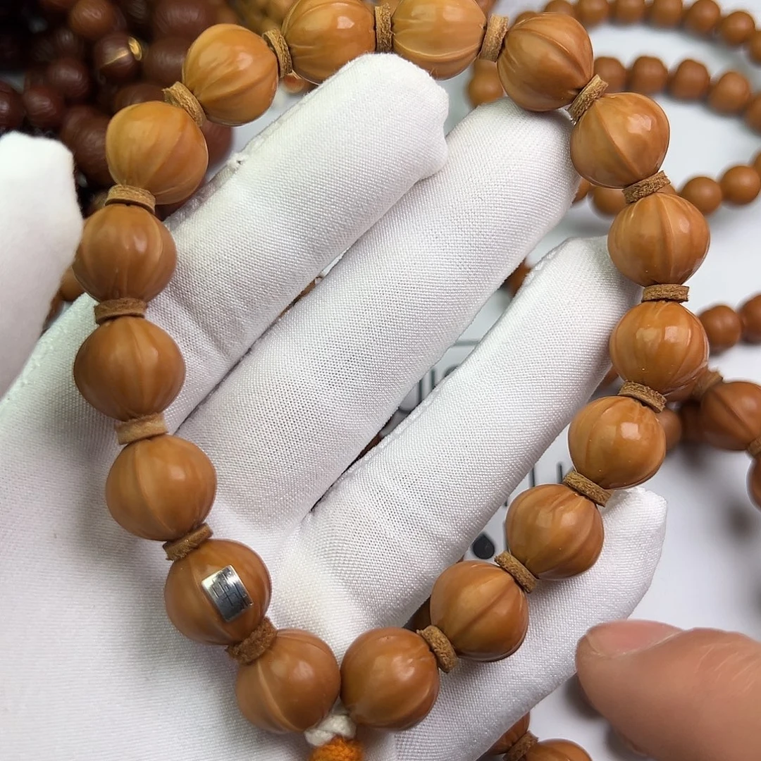 猴头核桃手串14猴头铁核银标款