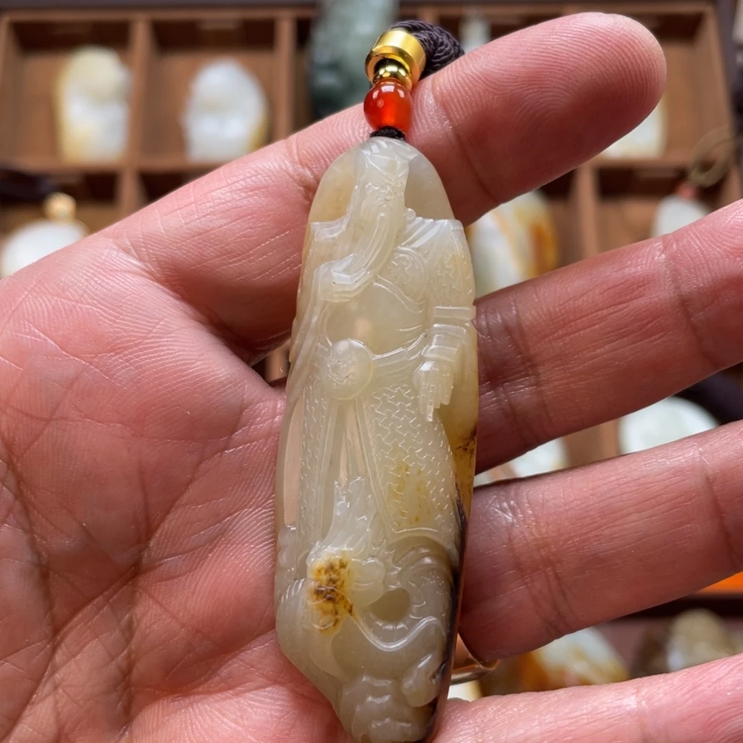 和田玉未镶嵌挂件